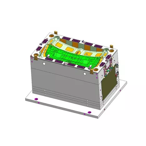 Cetakan Injeksi Panel Trim Tailgate Belakang Otomotif