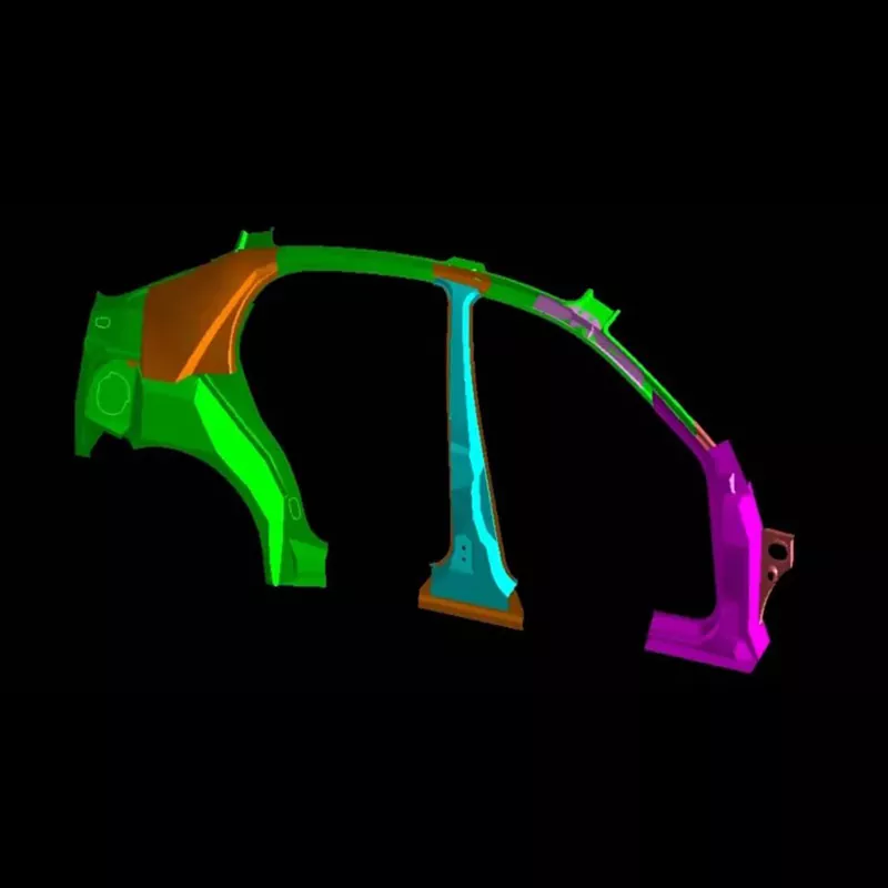 Stamping Rakitan Bagian Dalam Panel Samping Otomotif Dies