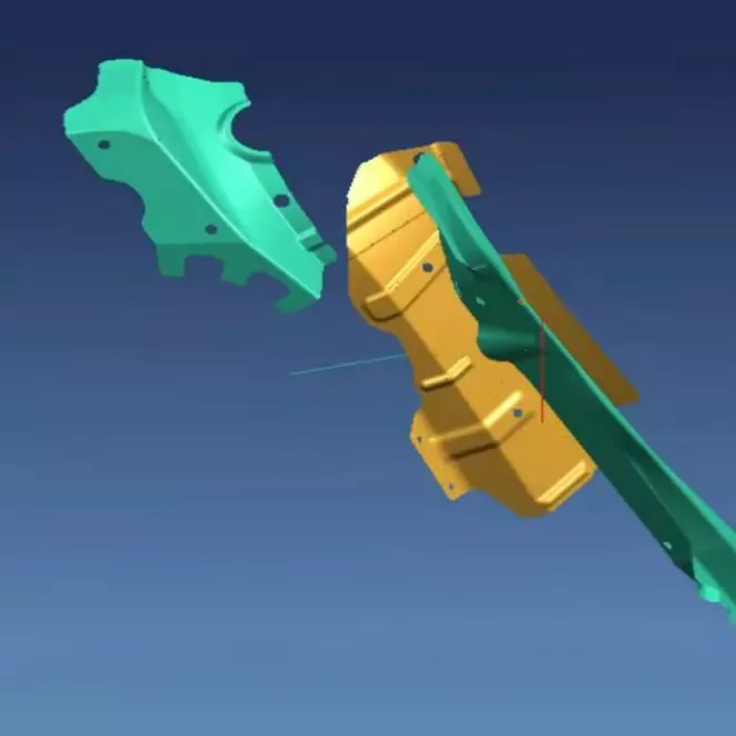 Stamping Pelat Penguat Kecil Otomotif Dies